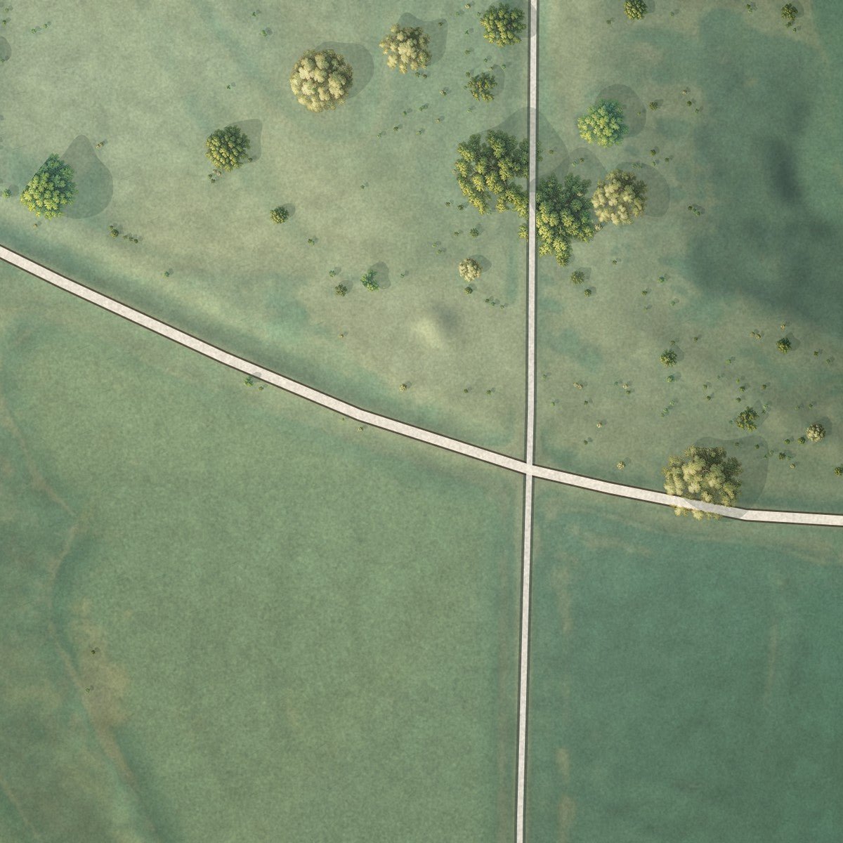 Second close-up of the map of Speed, Kansas print showing more streets and buildings