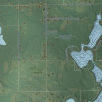 Second close-up of the map of Spencer, Michigan print showing more streets and buildings