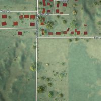 Second close-up of the map of Spillertown, Illinois print showing more streets and buildings