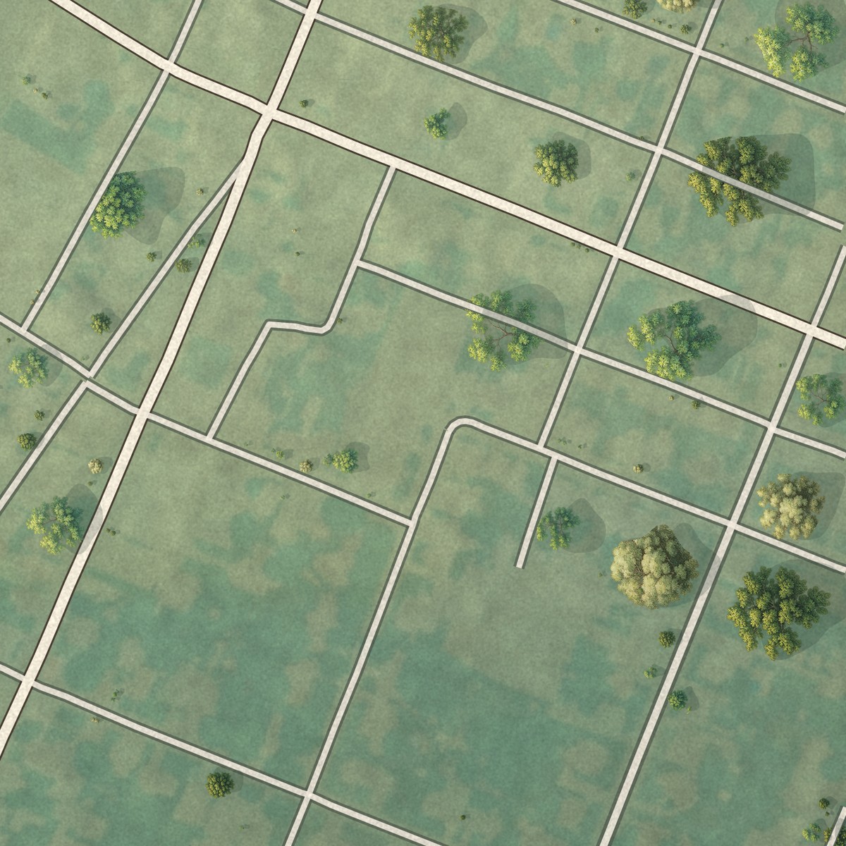 Second close-up of the map of Spring Drive Mobile Home Park, Pennsylvania print showing more streets and buildings
