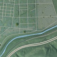 Second close-up of the map of Spring Grove Village, Ohio print showing more streets and buildings