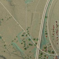Second close-up of the map of Springer, New Mexico print showing more streets and buildings