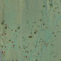 Second close-up of the map of Springhill, Montana print showing more streets and buildings