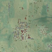 Second close-up of the map of St. Augusta, Minnesota print showing more streets and buildings