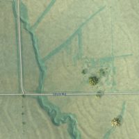 Second close-up of the map of St. Benedict, Kansas print showing more streets and buildings