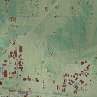 Second close-up of the map of St. Joseph, Minnesota print showing more streets and buildings