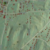Second close-up of the map of Staatsburg, New York print showing more streets and buildings