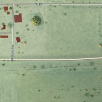 Second close-up of the map of Stamford, Nebraska print showing more streets and buildings