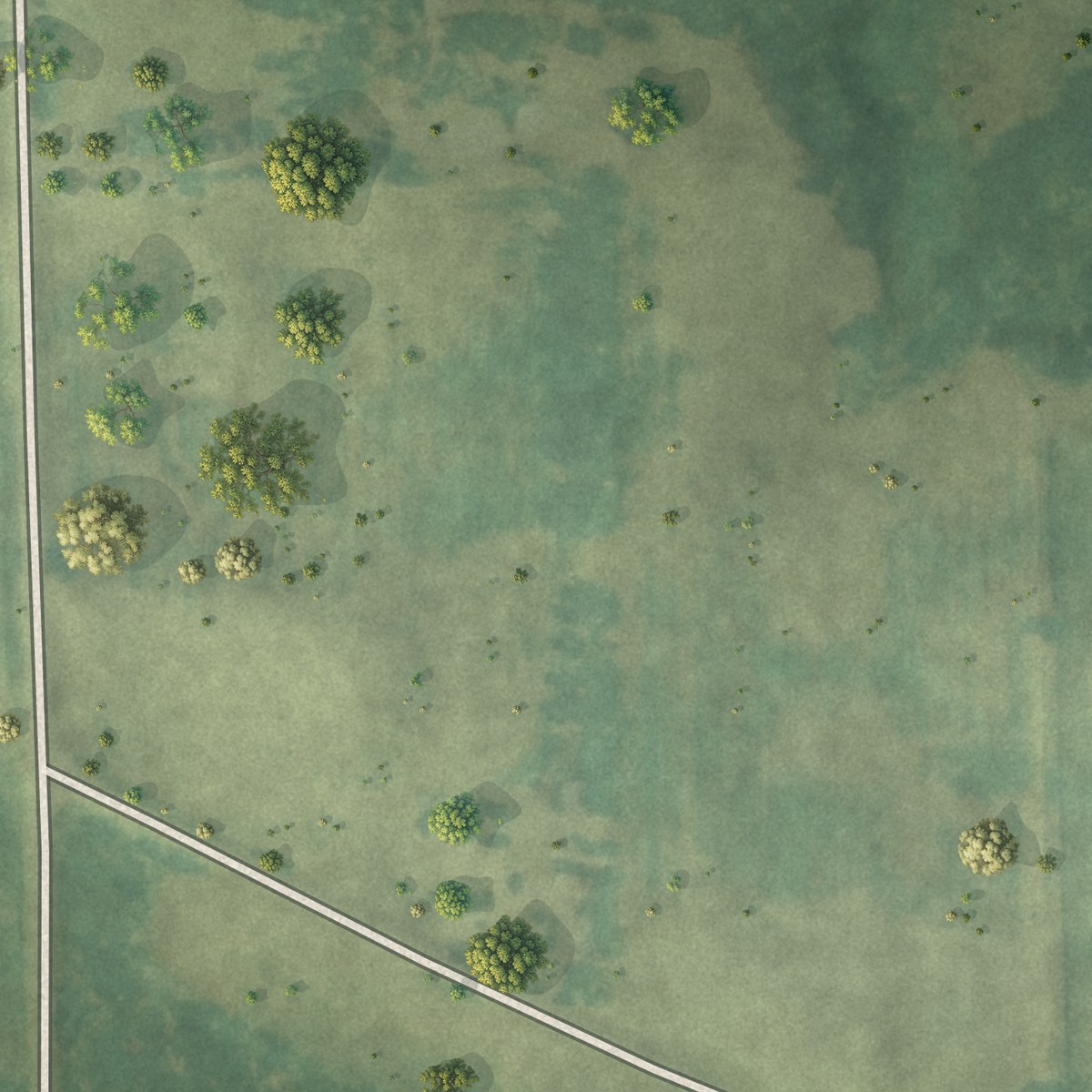 Second close-up of the map of Stanchfield, Minnesota print showing more streets and buildings