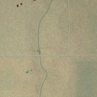Second close-up of the map of Stanley, New Mexico print showing more streets and buildings