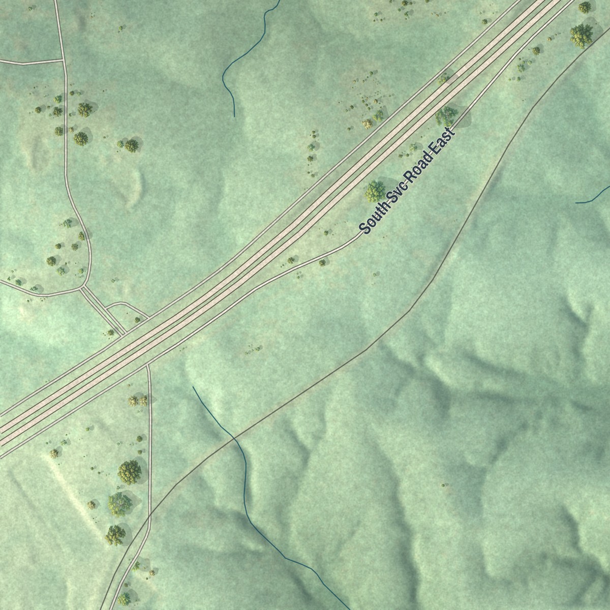 Second close-up of the map of Stanton, Missouri print showing more streets and buildings