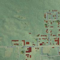 Second close-up of the map of Stanton, Montcalm County, Michigan print showing more streets and buildings