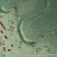 Second close-up of the map of Staplehurst, Nebraska print showing more streets and buildings