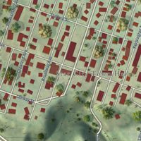 Second close-up of the map of Star City, West Virginia print showing more streets and buildings