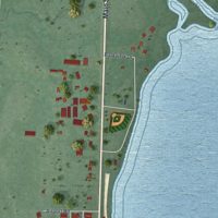 Second close-up of the map of Starbuck, Minnesota print showing more streets and buildings