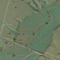 Second close-up of the map of Starr School, Montana print showing more streets and buildings