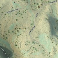 Second close-up of the map of Starrucca, Pennsylvania print showing more streets and buildings