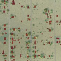 Second close-up of the map of Stebbins, California print showing more streets and buildings
