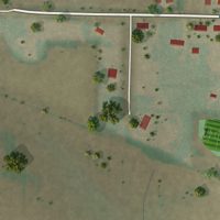 Second close-up of the map of Steen, Minnesota print showing more streets and buildings