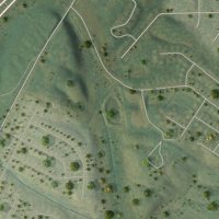 Second close-up of the map of Stephens City, Virginia print showing more streets and buildings