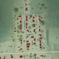 Second close-up of the map of Sterling, Nebraska print showing more streets and buildings
