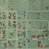 Second close-up of the map of Sterling, Oklahoma print showing more streets and buildings
