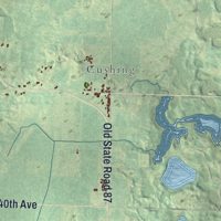 Second close-up of the map of Sterling, Polk County, Wisconsin print showing more streets and buildings
