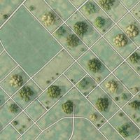 Second close-up of the map of Stiles, Pennsylvania print showing more streets and buildings