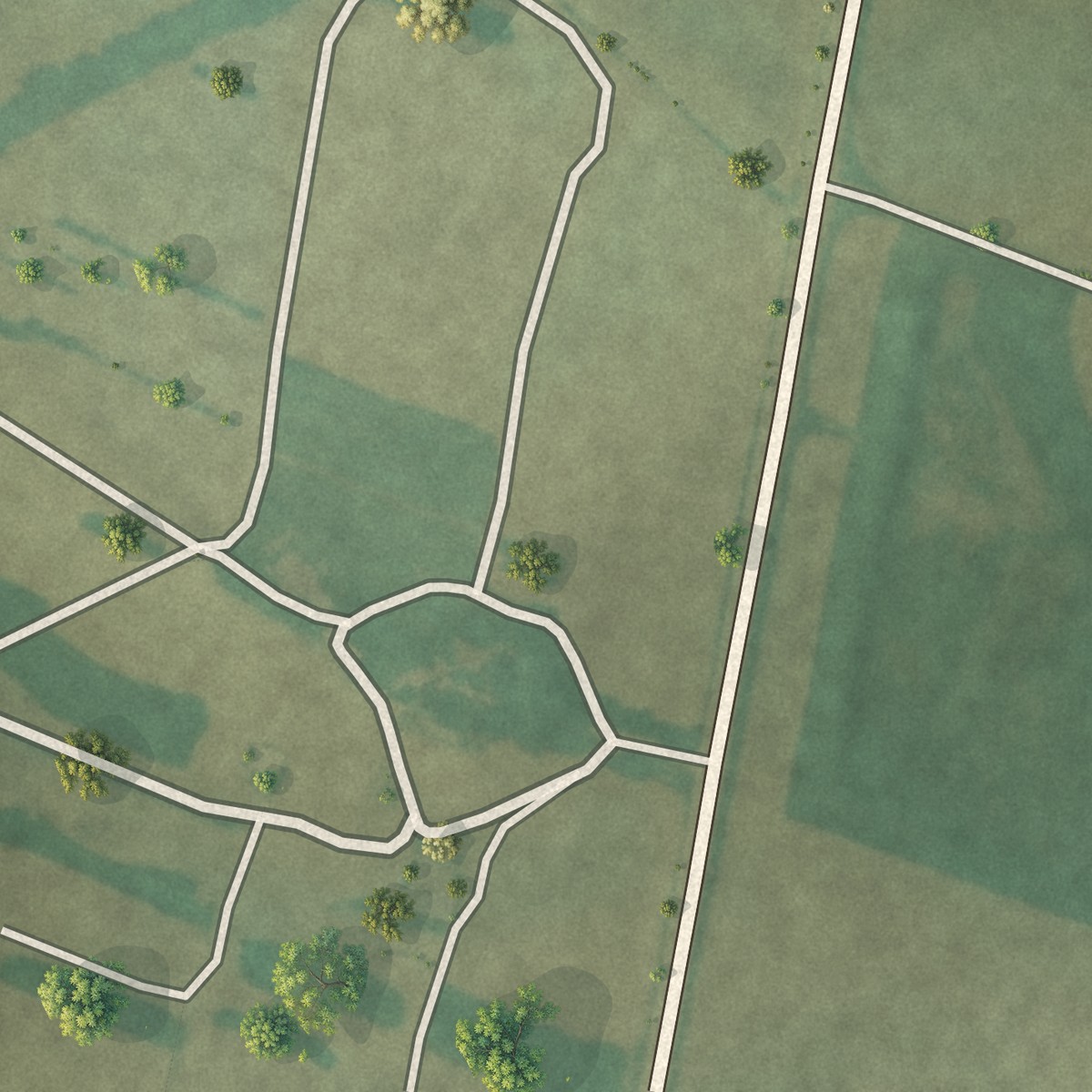 Second close-up of the map of Still Pond, Maryland print showing more streets and buildings