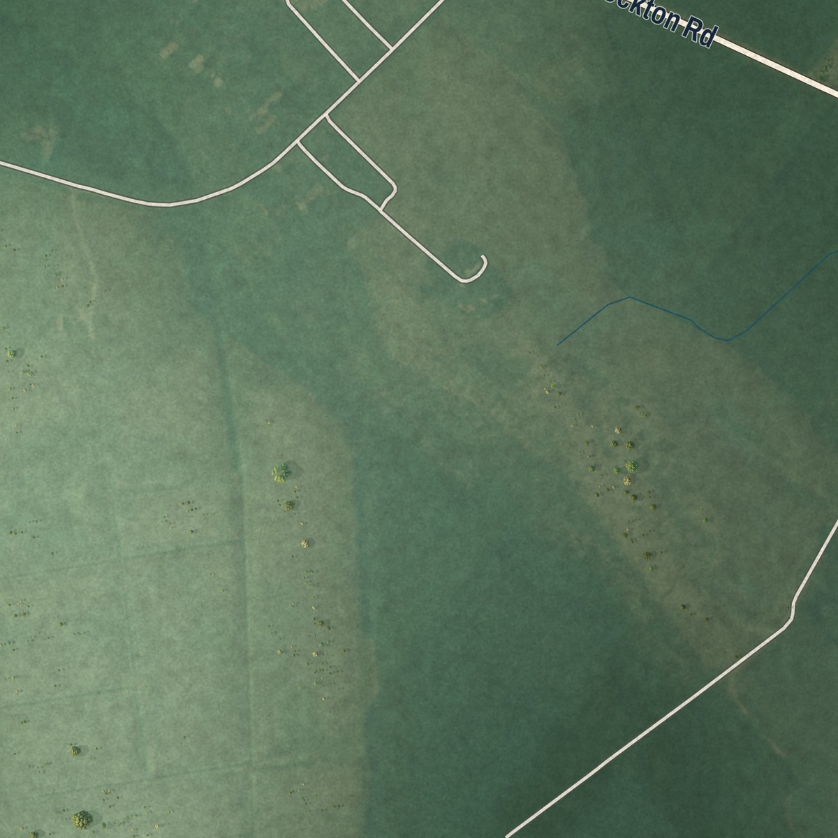 Second close-up of the map of Stockton, Maryland print showing more streets and buildings