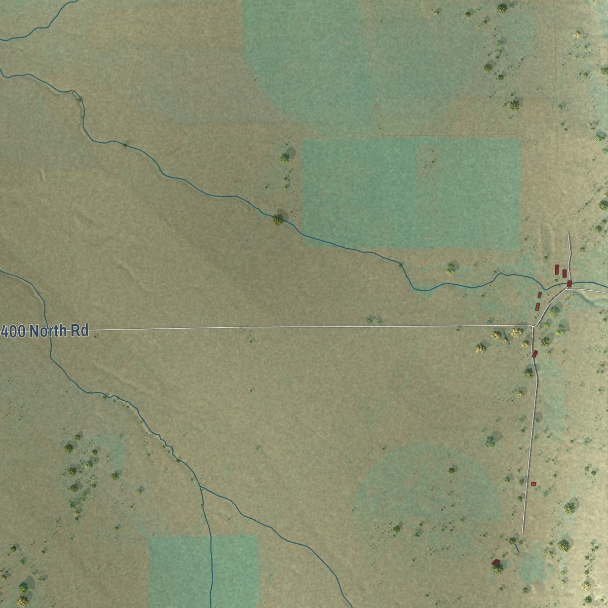 Second close-up of the map of Stone, Idaho print showing more streets and buildings