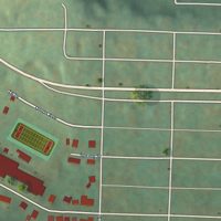 Second close-up of the map of Stonerstown, Pennsylvania print showing more streets and buildings