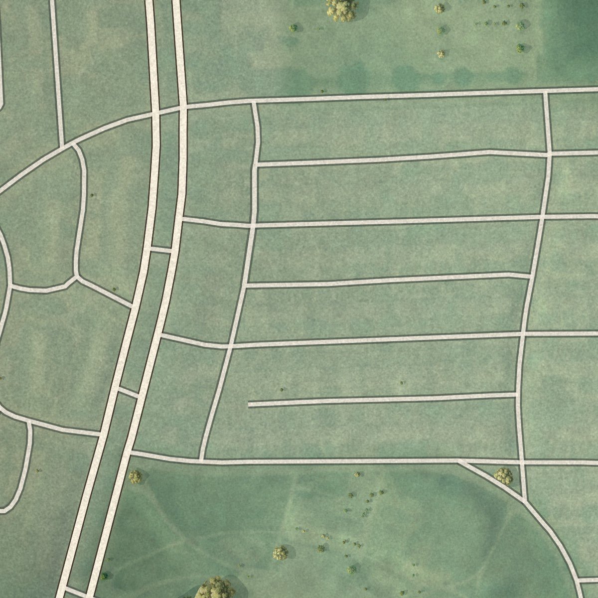 Second close-up of the map of Stonewood-Pentwood-Winston, Maryland print showing more streets and buildings