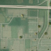 Second close-up of the map of Stony Prairie, Ohio print showing more streets and buildings