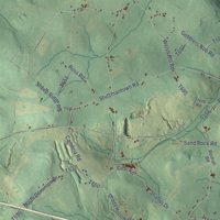 Second close-up of the map of Stonycreek, Somerset County, Pennsylvania print showing more streets and buildings