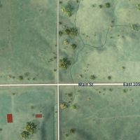 Second close-up of the map of Stoy, Illinois print showing more streets and buildings