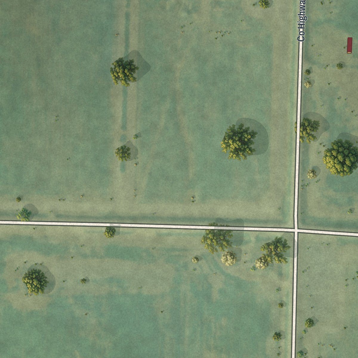 Second close-up of the map of Strandquist, Minnesota print showing more streets and buildings
