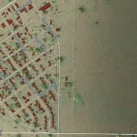 Second close-up of the map of Stratford, Texas print showing more streets and buildings