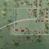 Second close-up of the map of Stratton, Nebraska print showing more streets and buildings