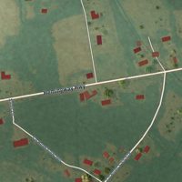 Second close-up of the map of Stuckey, South Carolina print showing more streets and buildings