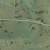 Second close-up of the map of Subiaco, Arkansas print showing more streets and buildings