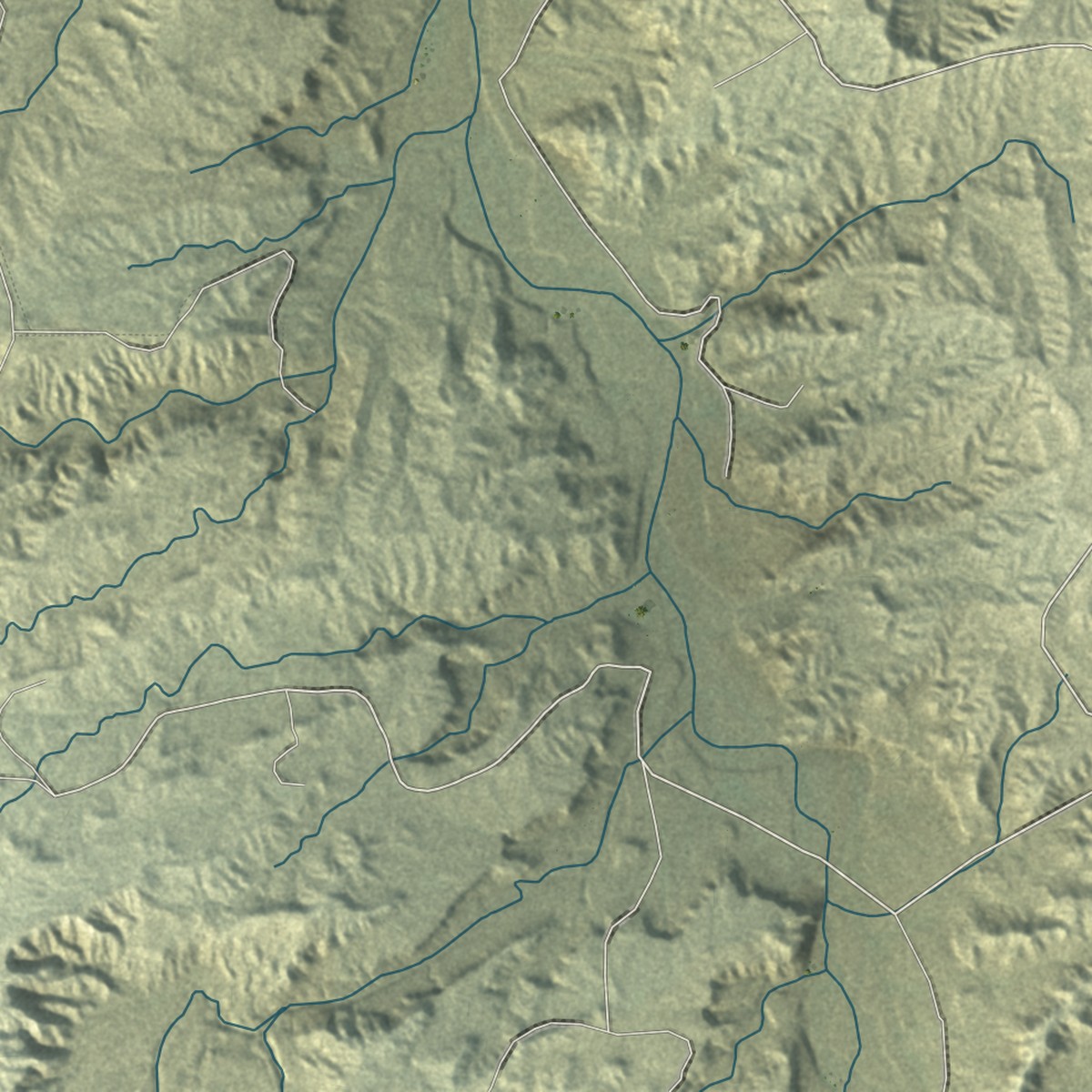 Second close-up of the map of Sullivan, New Mexico print showing more streets and buildings
