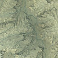 Second close-up of the map of Sullivan, New Mexico print showing more streets and buildings
