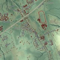 Second close-up of the map of Summit, Erie County, Pennsylvania print showing more streets and buildings
