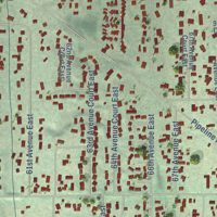 Second close-up of the map of Summit, Washington print showing more streets and buildings