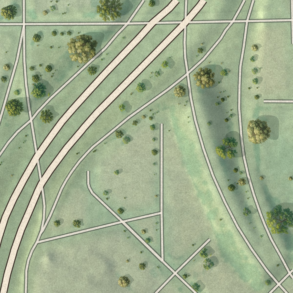 Second close-up of the map of Sumner-Glenwood, Minnesota print showing more streets and buildings