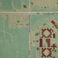 Second close-up of the map of Sumner, Illinois print showing more streets and buildings