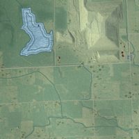 Second close-up of the map of Sumpter, Michigan print showing more streets and buildings