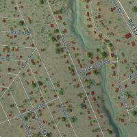 Second close-up of the map of Sun Valley, Pennsylvania print showing more streets and buildings
