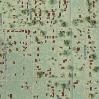 Second close-up of the map of Suncoast Estates, Florida print showing more streets and buildings